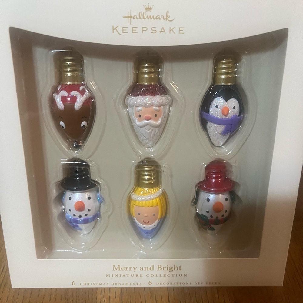Hallmark Keepsake New in box merry and bright ornament set.
